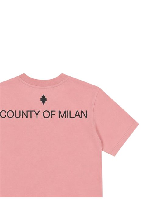 Pink cotton T-shirt for girls MARCELO BURLON | JGTH106ROSA